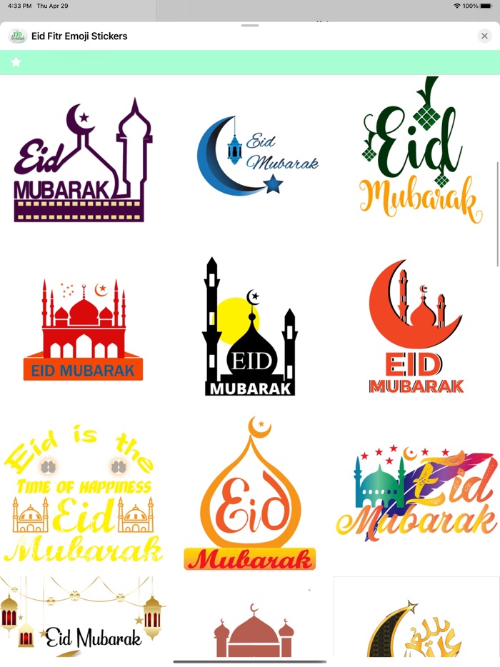 Eid Fitr Emoji Stickers