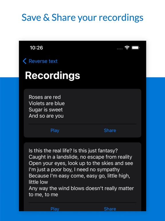 Reverse Audio Recorder screenshot 3