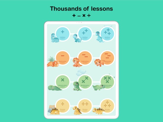 Dino Math: Learning Games screenshot 2