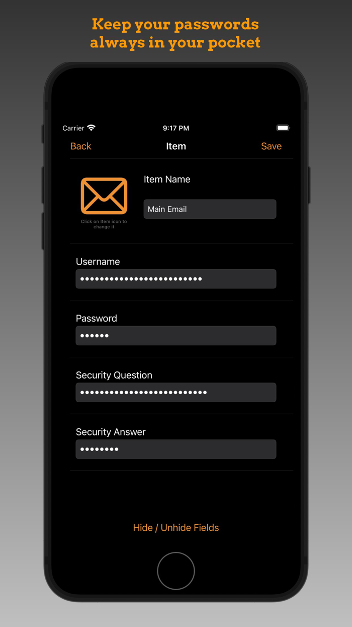 Trezzor  Password Manager