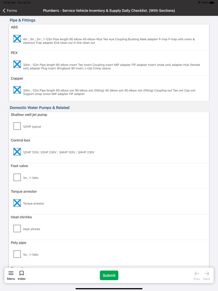 PFC Contractor Forms