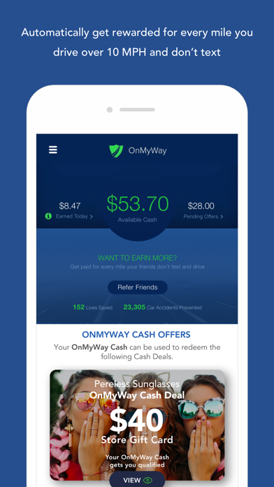 OnMyWay: Drive Safe, Get Paid screenshot 2