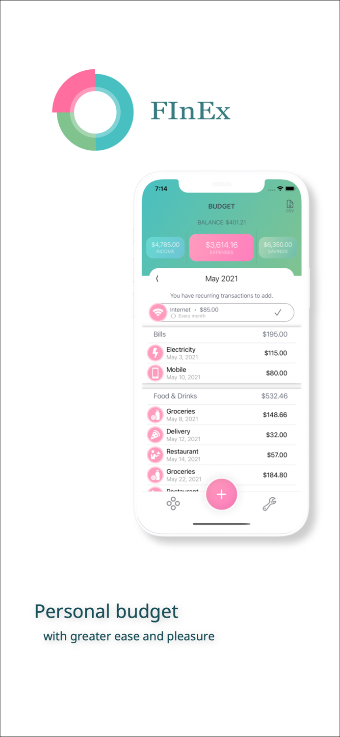 FInEx - Personal Budget