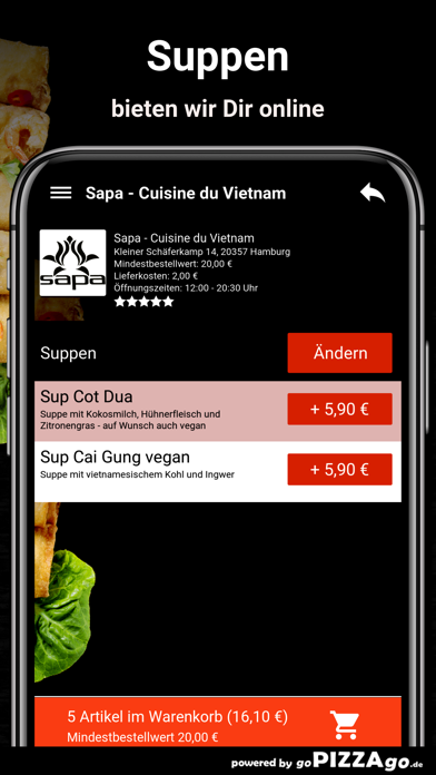 Sapa - Cuisine du Vietnam Hamb screenshot 5