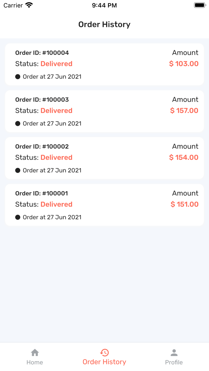 Driver app for Food Delivery