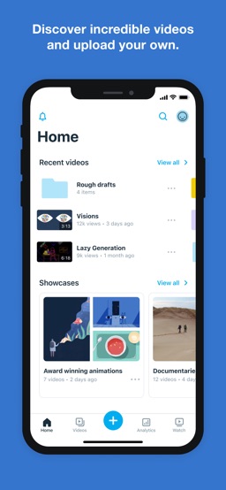 Vimeo app screenshot