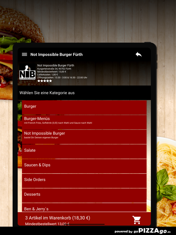 Not Impossible Burger Fürth screenshot 8