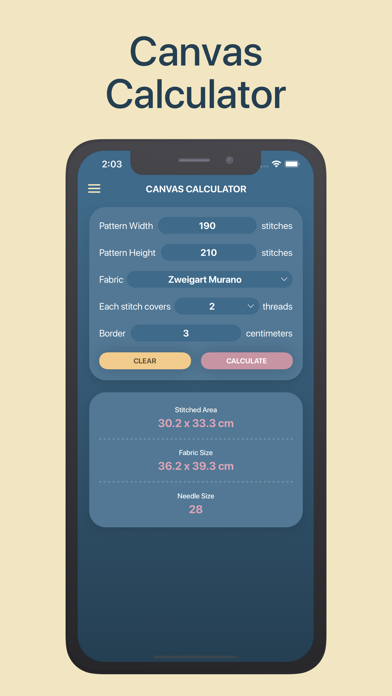 XStitch Calculator screenshot 3