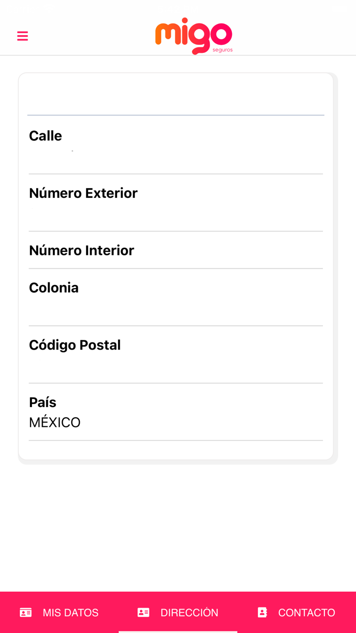 Migo Seguros - Móvil