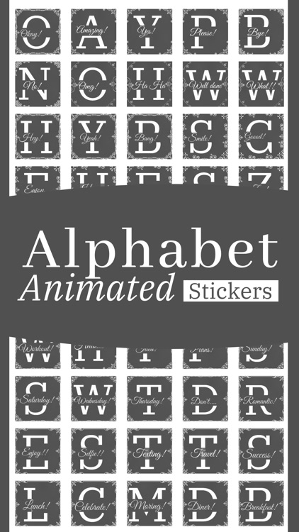 Alphabet Animated Sticker