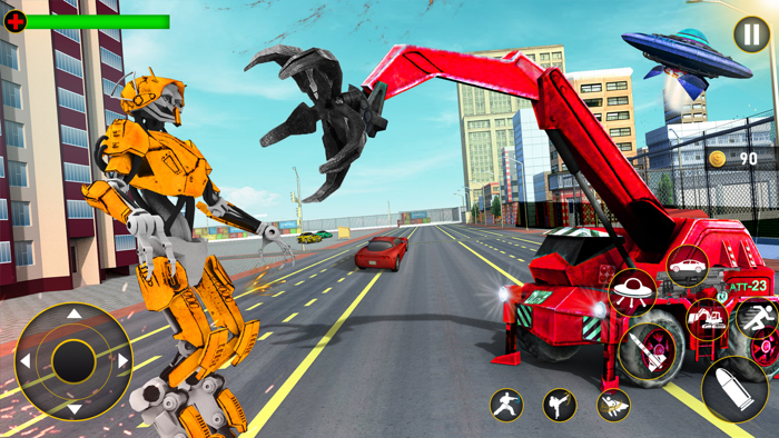 Büyük Ekskavatör Robot