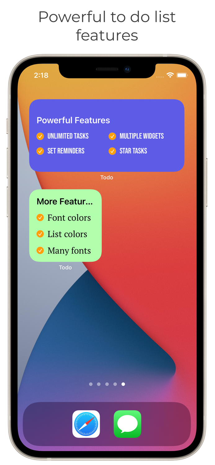 Sticky Color Todo Widgets