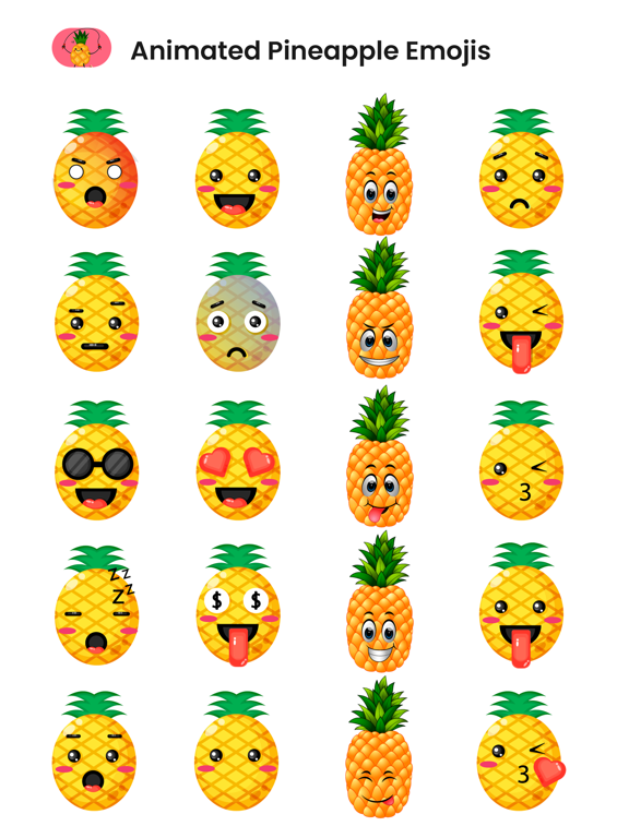 Animated Pineapple Emojis screenshot 2