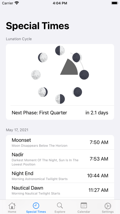 AstroMoon: Moon Calendar screenshot 4