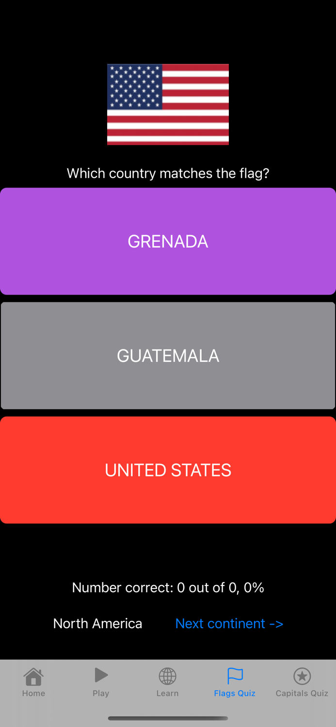 Flags Learner App