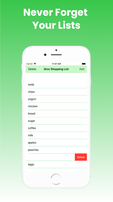 How to cancel & delete EZ Grocery Shopping List App from iphone & ipad 3