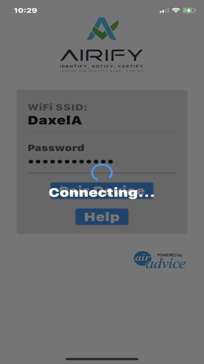 Airify WiFi Pairing