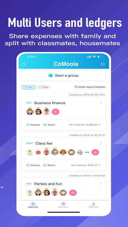 CoMoola - Magic Money Tracker