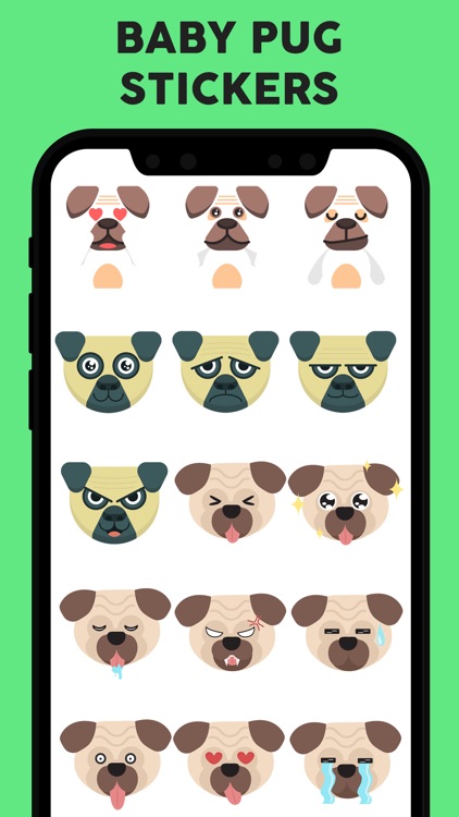 Baby Pug Stickers