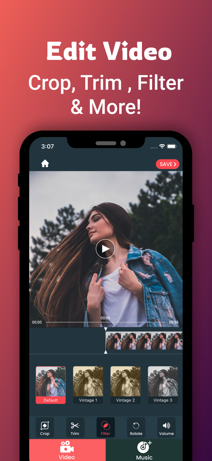 viva cut - crop video