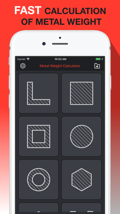 Metal Weight Calculator. PRO Screenshots