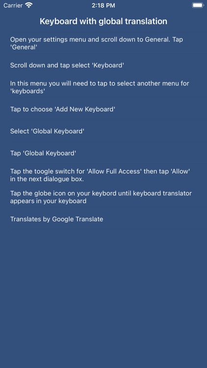 Keyboard Global Translator