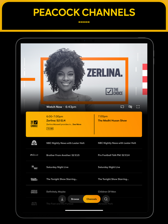 iPad Image of Peacock TV: Stream TV & Movies