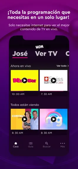 Game screenshot WOM TV apk