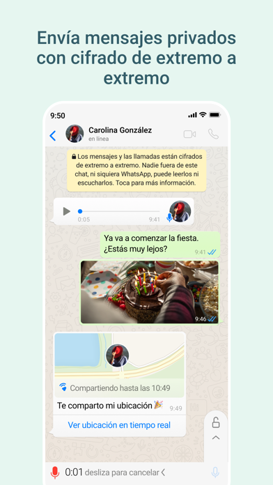 WhatsApp Messenger iPhone Capturas de pantalla