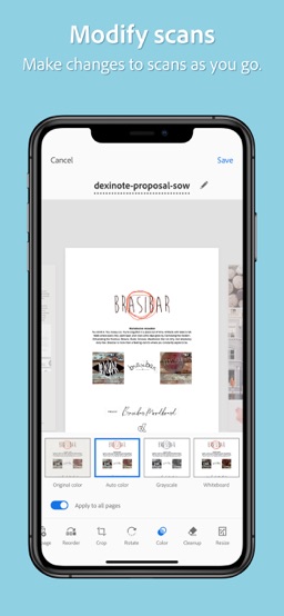 Adobe Scan: Mobile PDF Scanner app screenshot