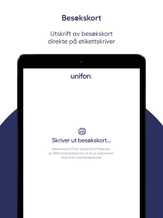 Unifon Besøksregistrering