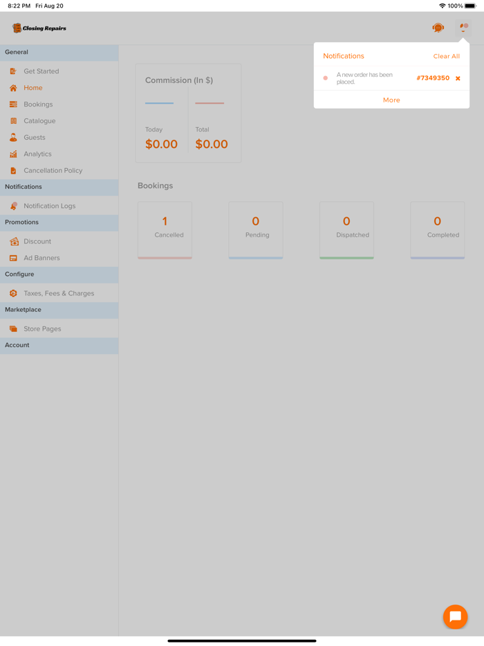 Closing Repairs - Providers