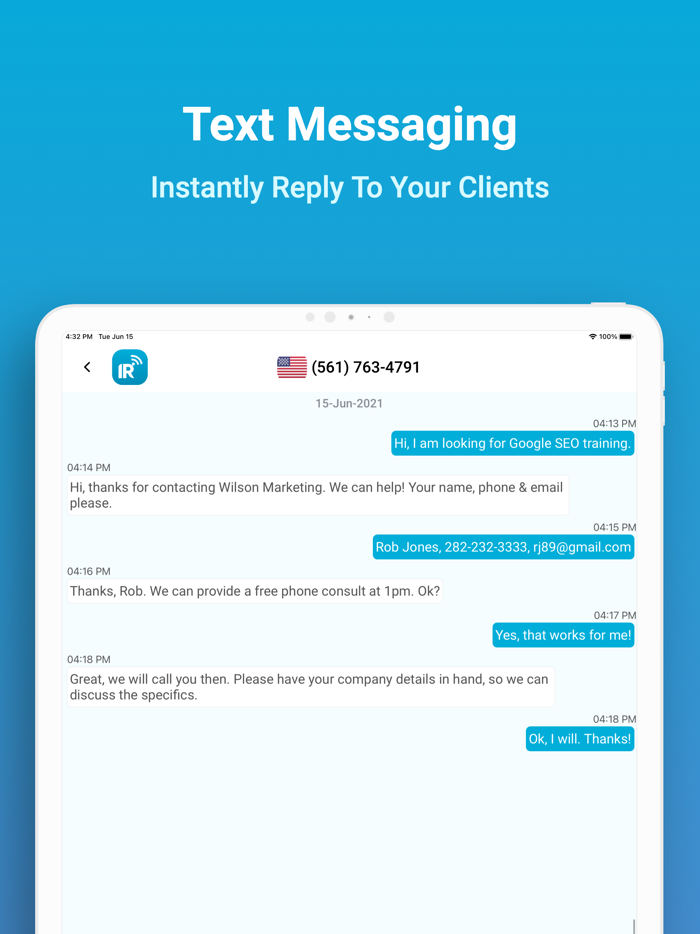 Instant Reply App