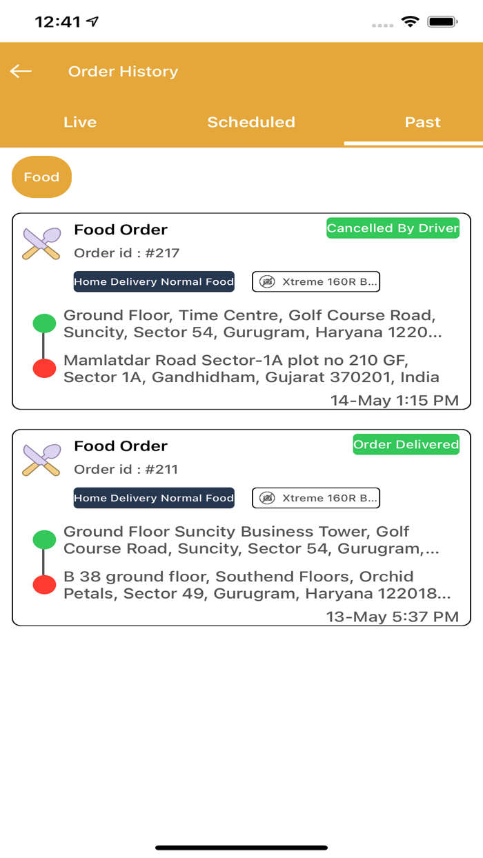 Apporio Food Delivery Driver