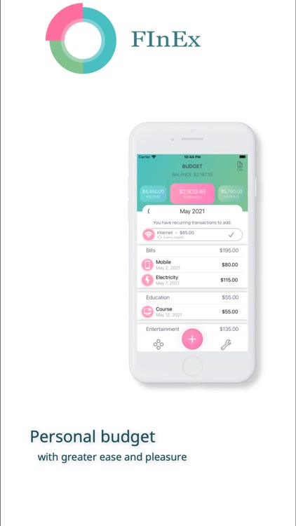 FInEx - Personal Budget