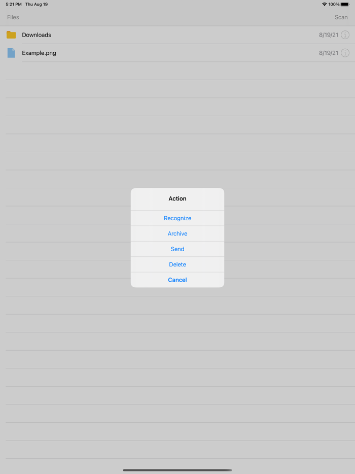 Documents. Document scanner