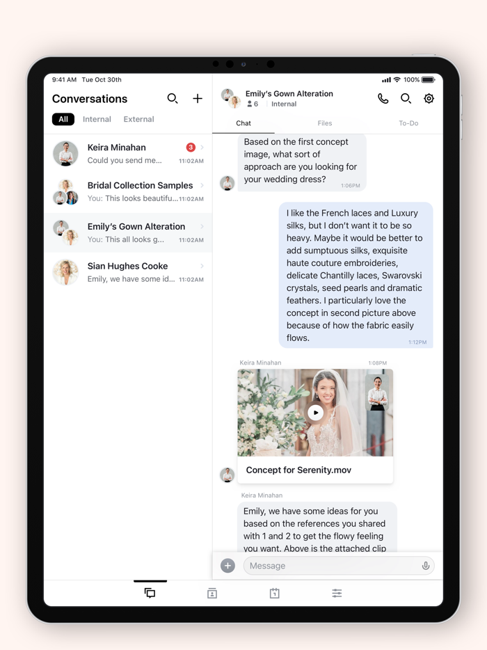 Shimmering Ivory Couture