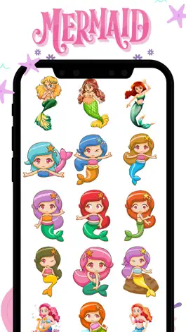 Game screenshot Pretty Mermaid Stickers apk