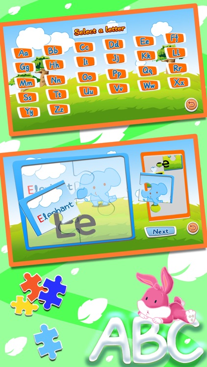 Alphabet ABC jigsaw flash card screenshot-3