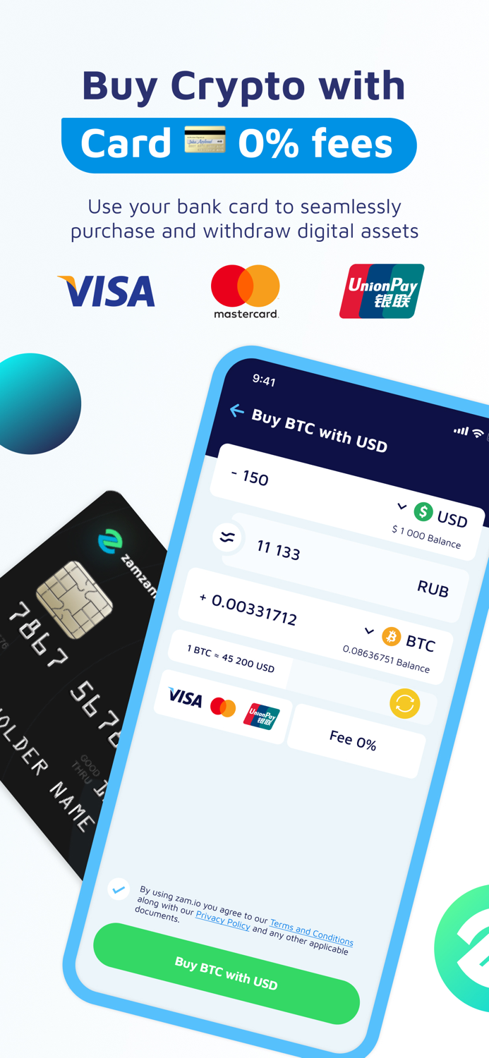 ZamWallet Buy Crypto with Card