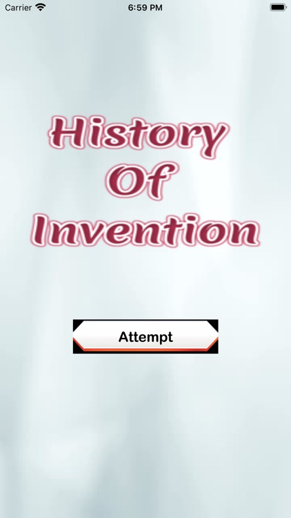 History Of Invention