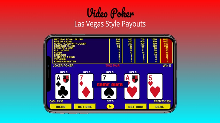 Classic Video Poker Deluxe screenshot-3