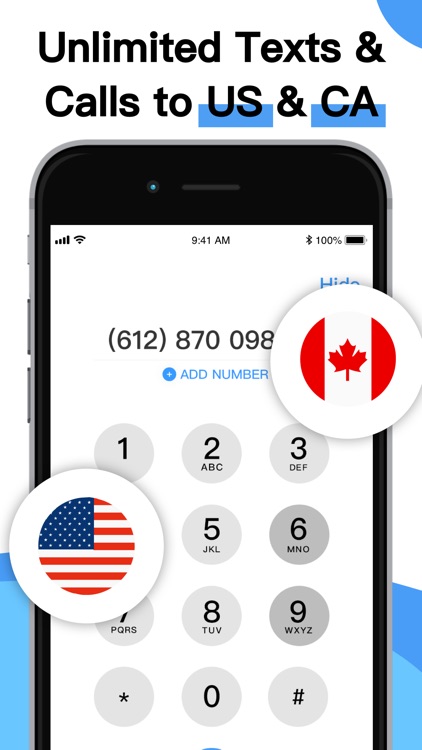 Phone Number-Text + Line Calls screenshot-3