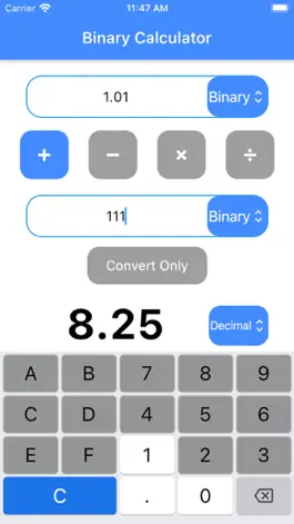 Game screenshot Binary Calculator & Convertor apk