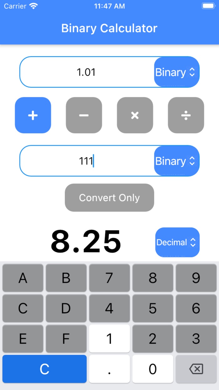 Binary Calculator  Convertor
