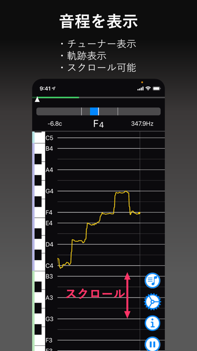 曲 の 音程 を 調べる アプリ