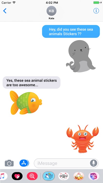 Sea Animals Stickers Pack screenshot-3
