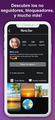 Captura de Pantalla 4 Social Account Radar para IG iphone