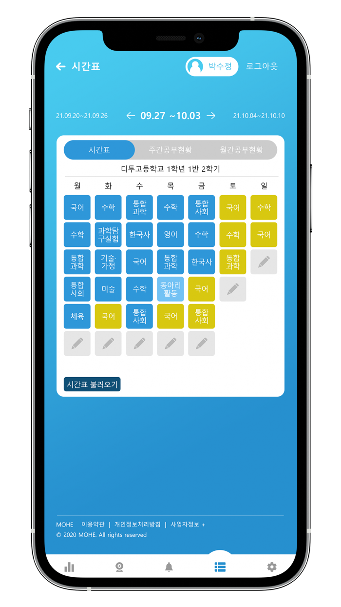 MOHE - 학습시간표, 집중력관리