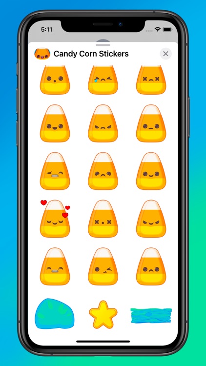 Candy Corn Stickers screenshot-3